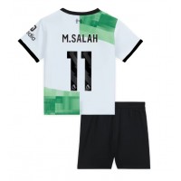 Camiseta Liverpool Mohamed Salah #11 Segunda Equipación Replica 2023-24 para niños mangas cortas (+ Pantalones cortos)